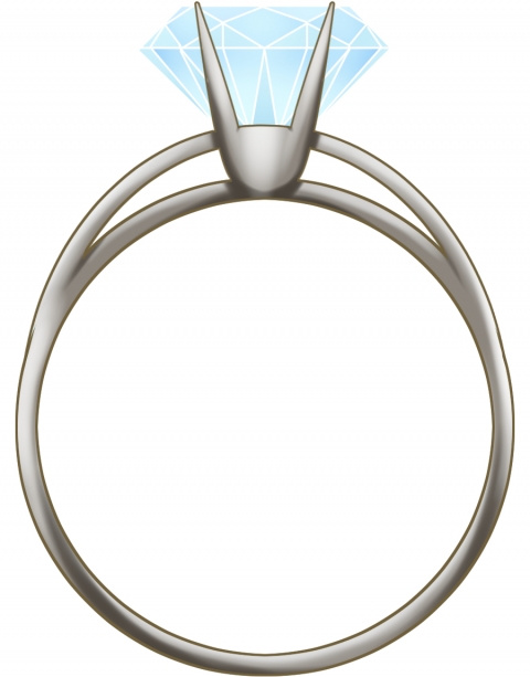 ダイアモンドの指輪のイラスト
