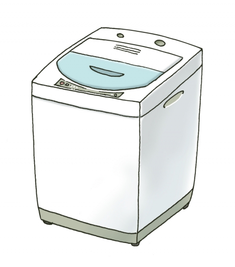 全自動洗濯機のイラスト