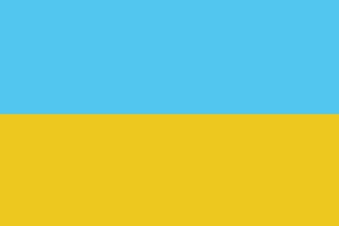 ウクライナの国旗のイラスト