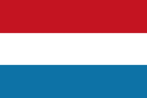 オランダの国旗のイラスト