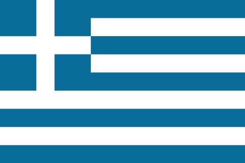 ギリシャの国旗のイラスト