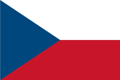 チェコの国旗のイラスト