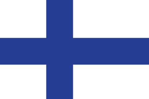 フィンランドの国旗のイラスト