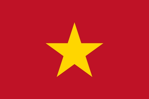 ベトナムの国旗のイラスト
