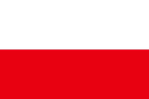 ポーランドの国旗のイラスト