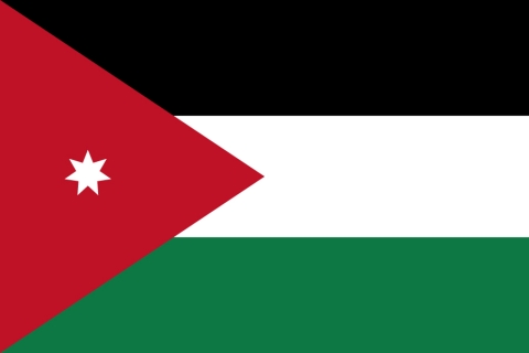 ヨルダンの国旗のイラスト