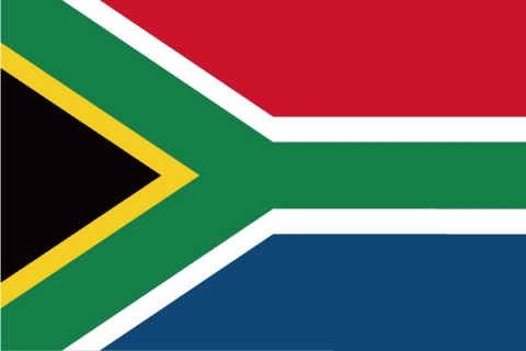 南アフリカの国旗のイラスト