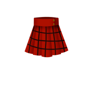 赤いスカートのイラスト
