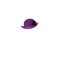 紫の帽子のイラスト