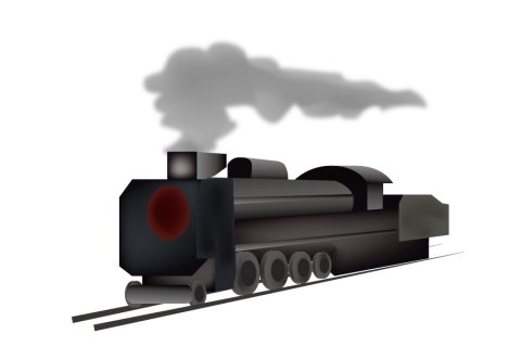 蒸気機関車のイラスト