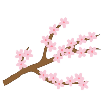 桜の枝のイラスト