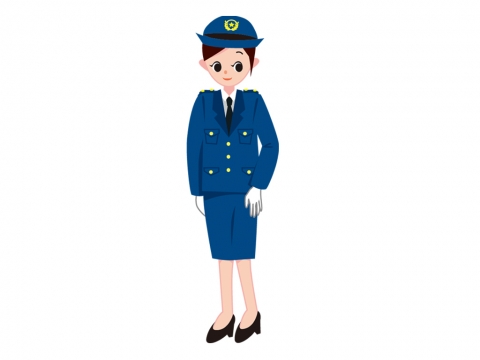 婦人警官のイラスト