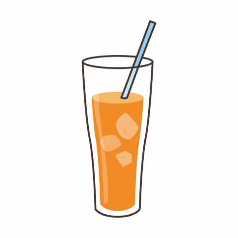 オレンジジュースのイラスト