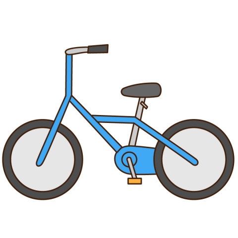 自転車のシンプルなイラスト