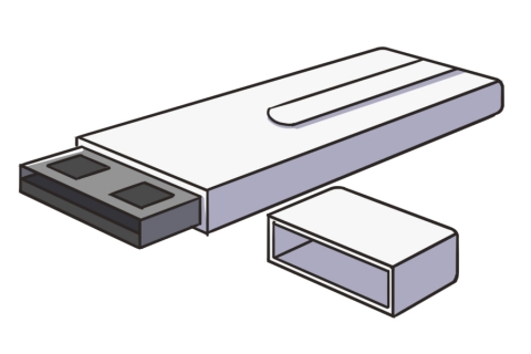 USBメモリのイラスト