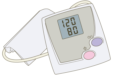 血圧計のイラスト