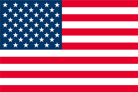 アメリカ合衆国の国旗のイラスト