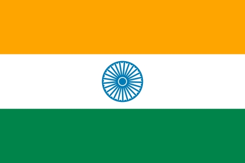 インドの国旗のイラスト