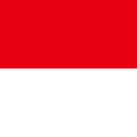 インドネシアの国旗のイラスト