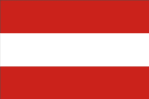 オーストリアの国旗のイラスト