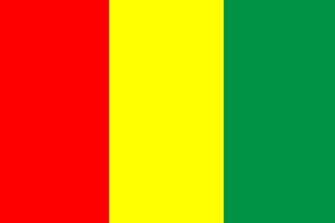 ギニアの国旗のイラスト