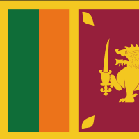 スリランカの国旗のイラスト
