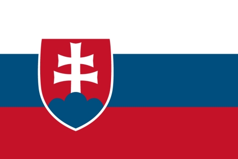 スロバキアの国旗のイラスト