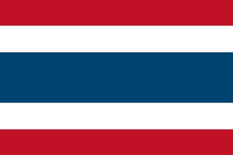 タイの国旗のイラスト