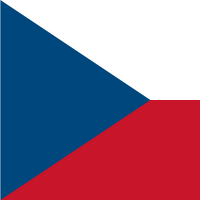 チェコの国旗のイラスト