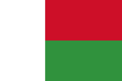 マダガスカルの国旗のイラスト
