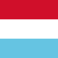 ルクセンブルクの国旗のイラスト