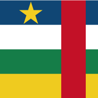 中央アフリカの国旗のイラスト