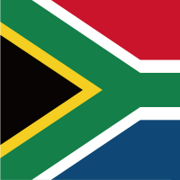 南アフリカの国旗のイラスト
