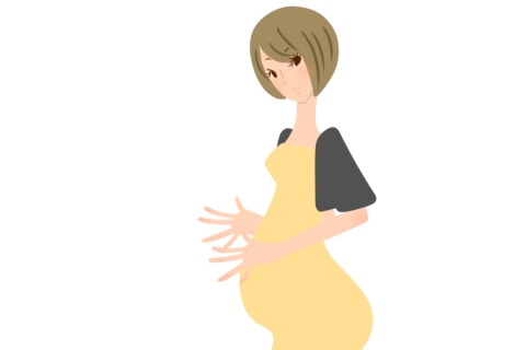妊娠中の女性のイラスト