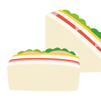 サンドイッチのイラスト