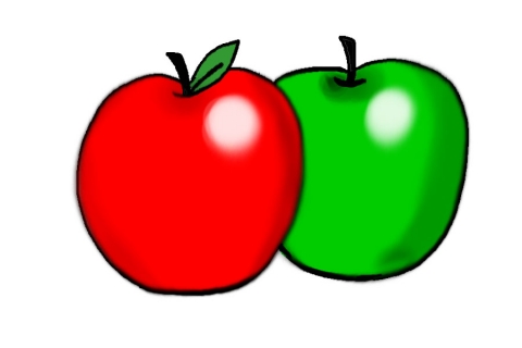 りんごのイラスト - 無料イラストのIMT 商用OK、加工OK