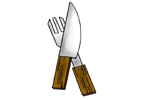 フォークとナイフのイラスト - 無料イラストのIMT 商用OK、加工OK