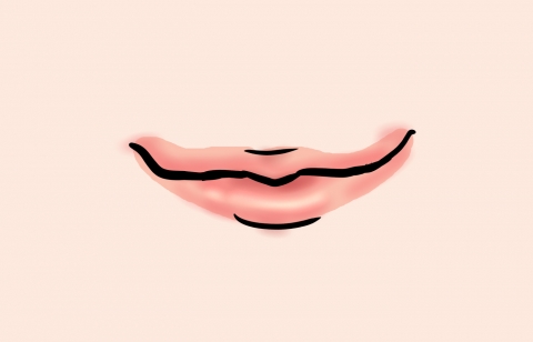 女性の口イラスト