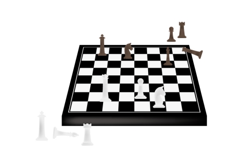 チェスをやっているボードのラスト