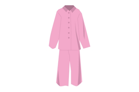 パジャマがピンク色のイラスト 無料イラストのimt 商用ok 加工ok