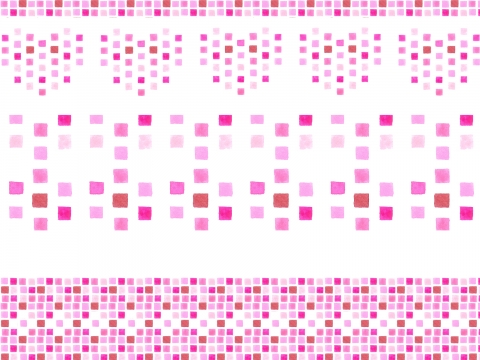 ピンクの四角が並んだ壁紙