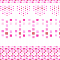 ピンクの四角が並んだ壁紙