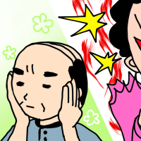 口うるさい妻ＶＳ聞く耳を持たない夫のイラスト