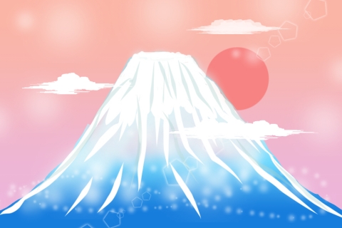 富士山のイラスト