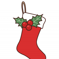 クリスマスの靴下の定番イラスト