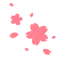 桜と花びらのイラスト