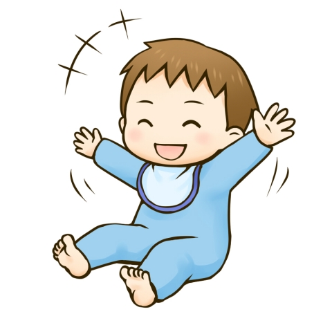 笑う男の子の赤ちゃんのイラスト 無料イラストのimt 商用ok 加工ok