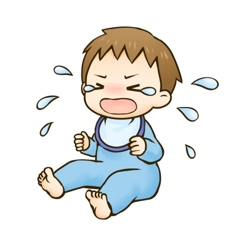 泣く男の子の赤ちゃんのイラスト 無料イラストのimt 商用ok 加工ok