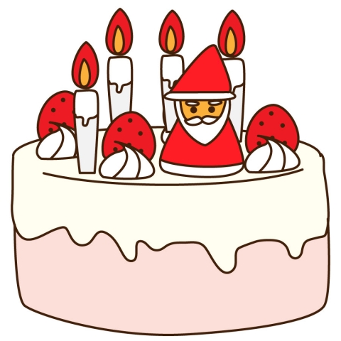 クリスマスケーキのイラスト 無料イラストのimt 商用ok 加工ok