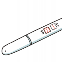 妊娠検査薬の分かりやすいイラスト
